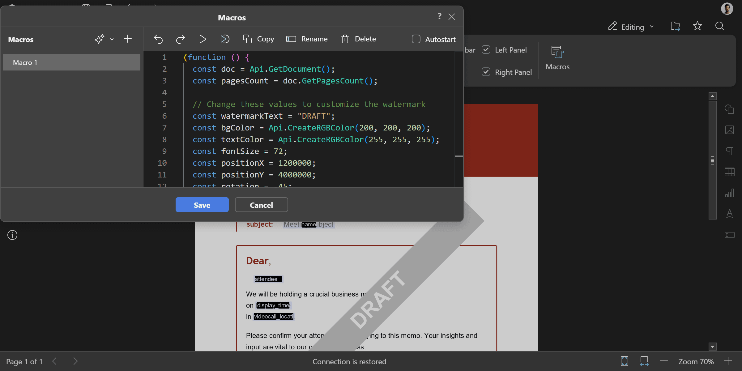 Add Watermark To All Pages