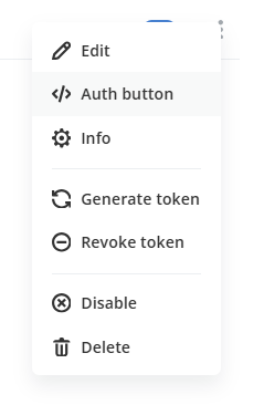 Auth button