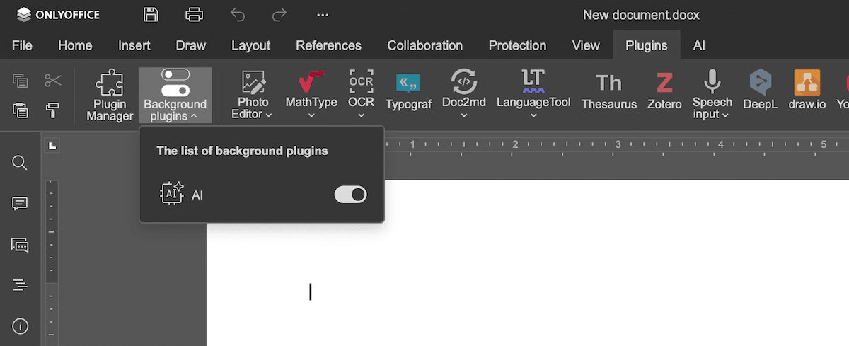 Background plugin