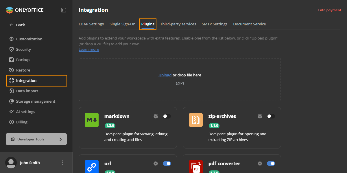 ONLYOFFICE Apps plugins