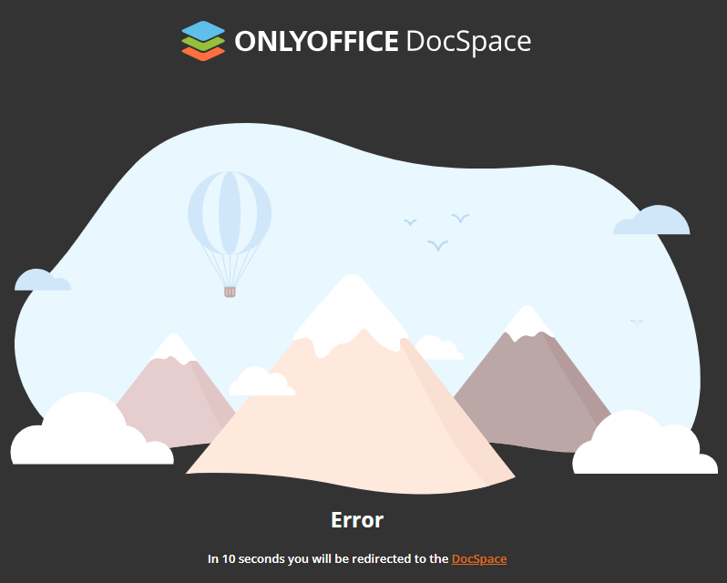 Error page