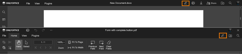 Edit PDF button