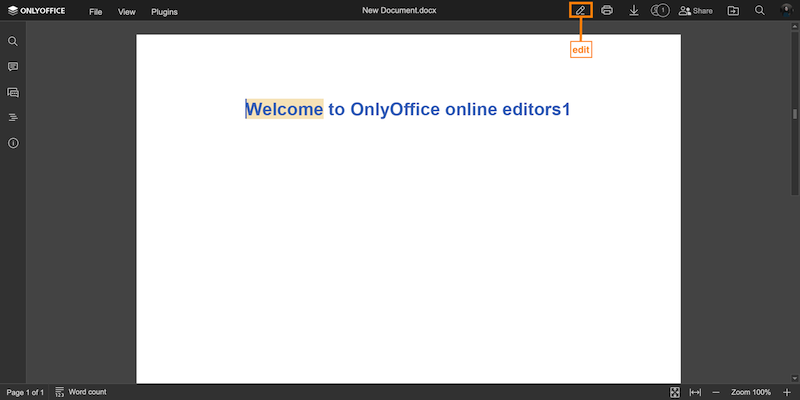 Edit document