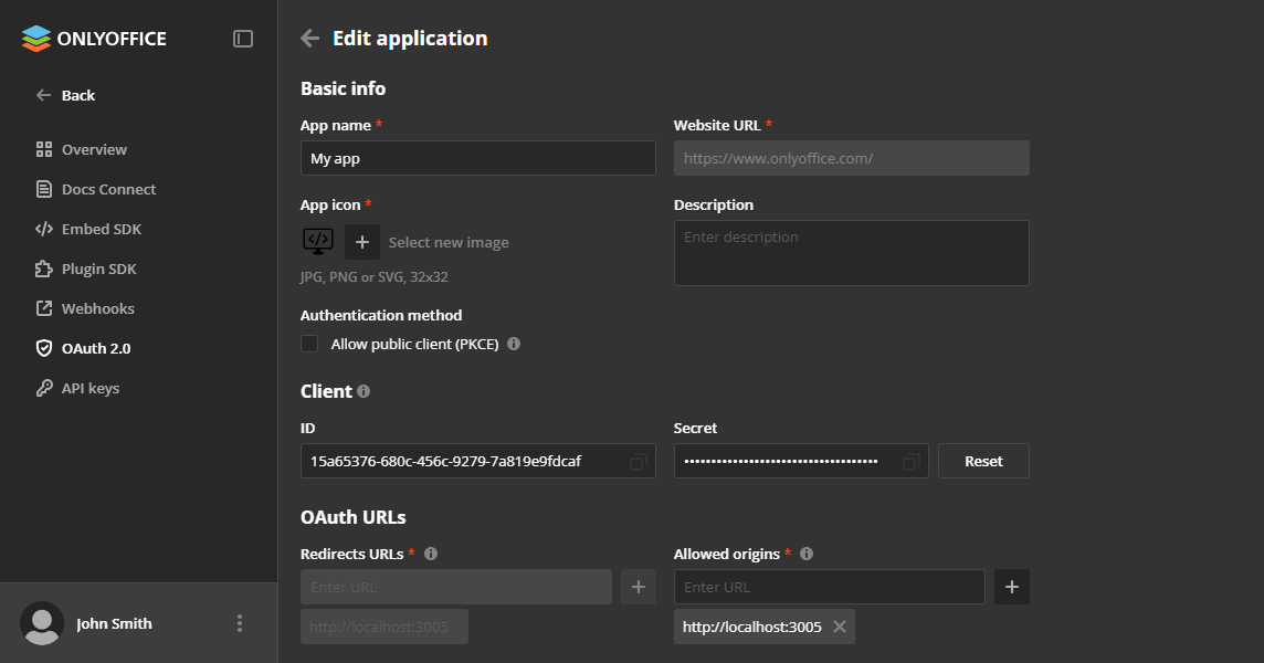 Editing app
