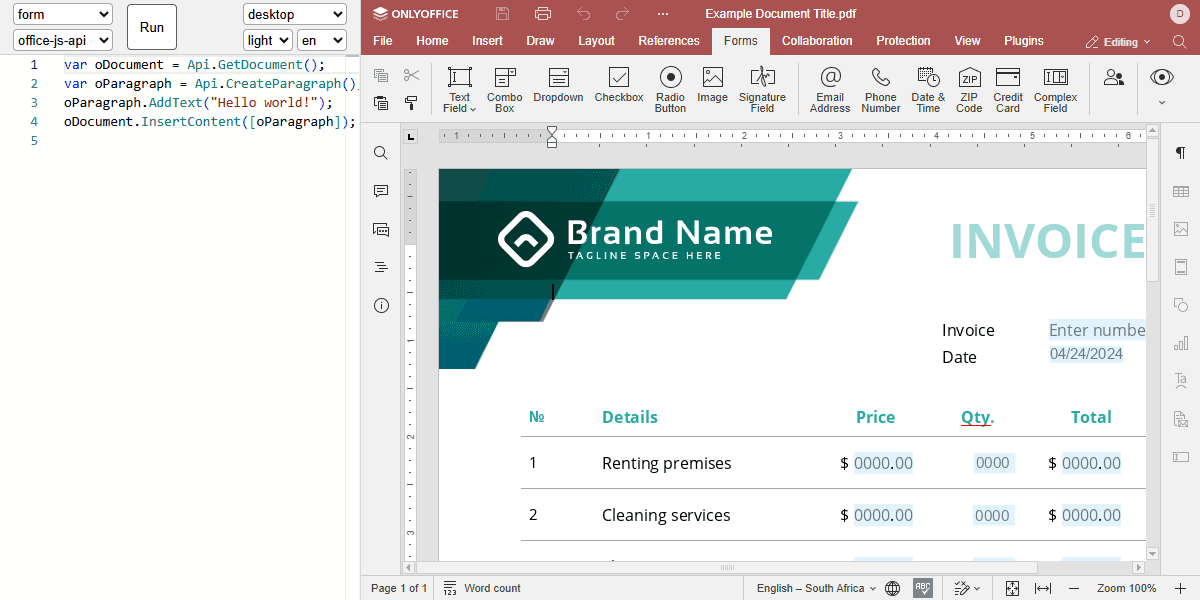 Form API