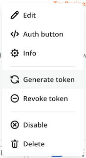 Generate token