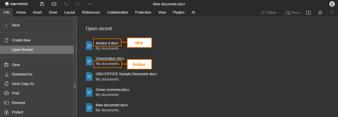 Recent documents