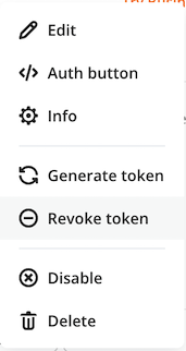 Revoke token