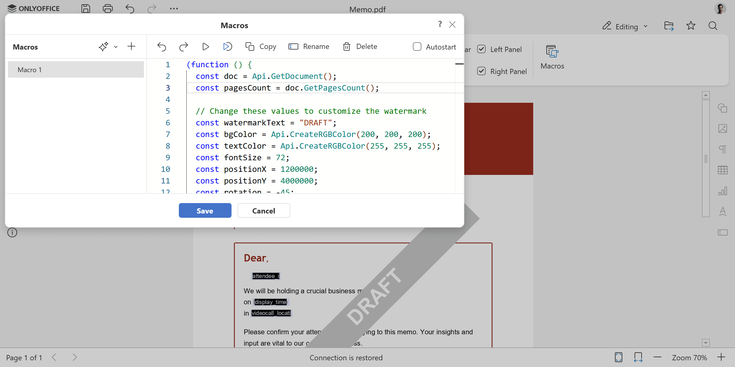 为所有页面添加水印