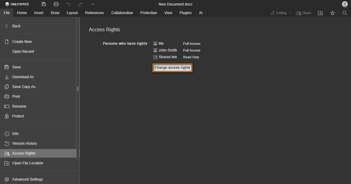 onRequestSharingSettings