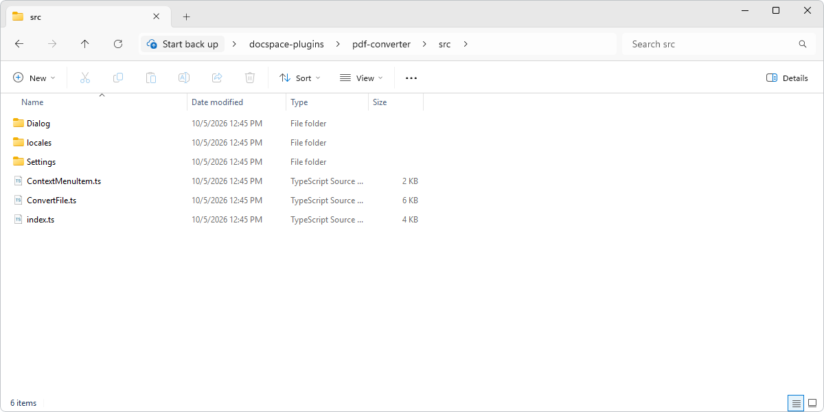 Plugin structure