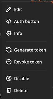 Revoke token